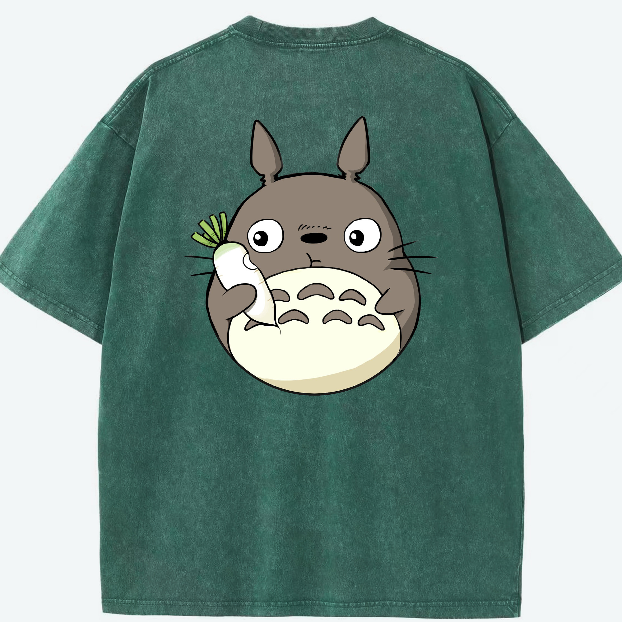 （画像用） となりのトトロ 草壁メイ 草壁サツキ My Neighbor Totoro Satsuki Kusakabe Mei Kusakabe 綿100% ヴィンテージ風 半袖Tシャツ（背面プリント）